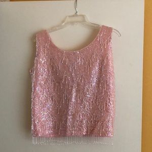 Vintage Cashmere Beaded Sweater